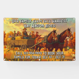 Lona Customize Farm Fall Harvest Horse Drawn Wagon Ride