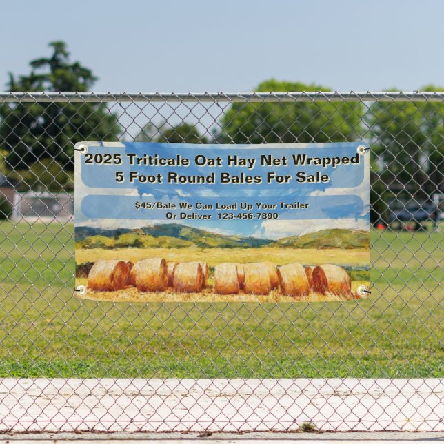 Lona Customize Farm Round Bale Hay For Sale (in situ)