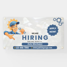 Lona Customize Generic Now Hiring Auto Mechanic