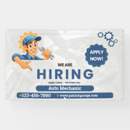 Lona Customize Generic Now Hiring Auto Mechanic
