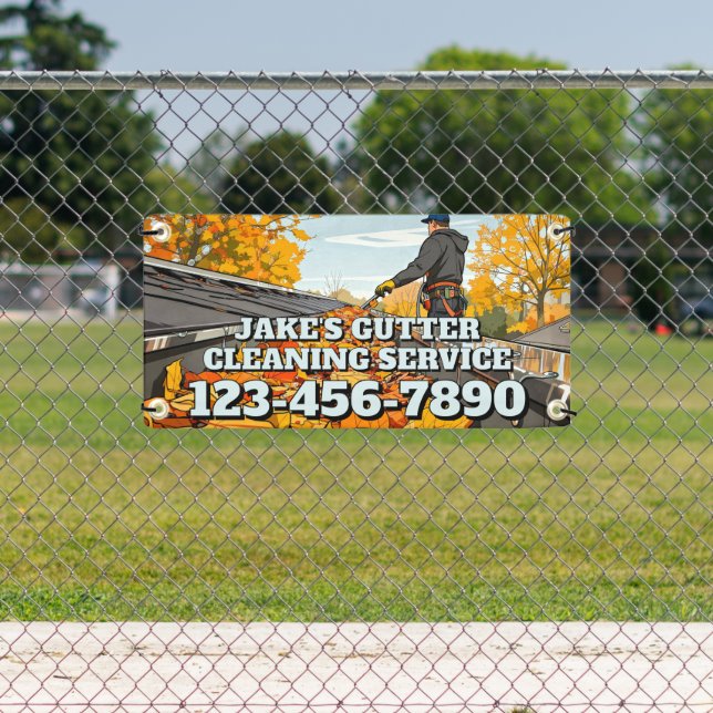 Lona Customize Home Gutter Cleaning Business Promo (in situ)