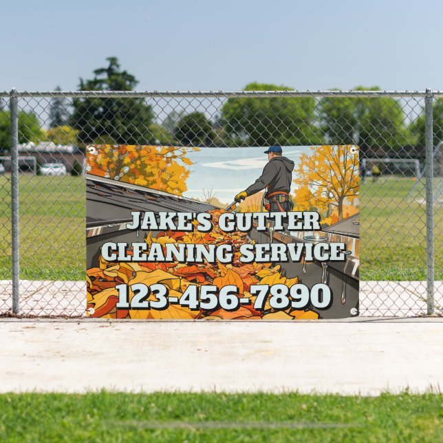 Lona Customize Home Gutter Cleaning Business Promo (in situ)