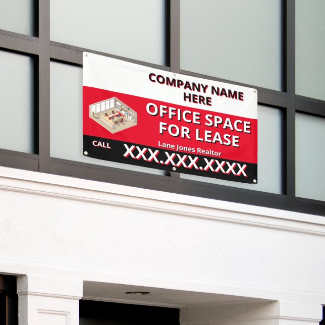 Lona Customize Retail Space For Lease Company Logo Buil (Edificio exterior)