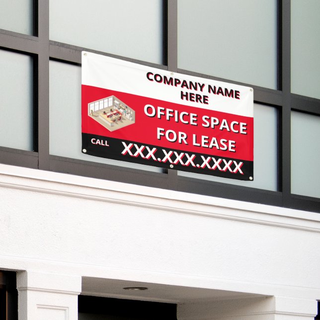 Lona Customize Retail Space For Lease Company Logo Buil (Edificio exterior)