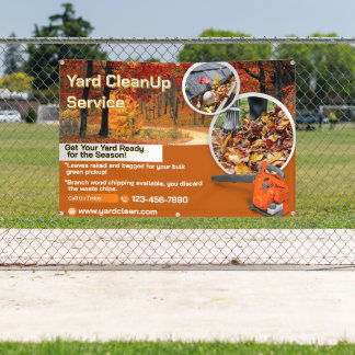 Lona Customize Yard Leaf Clean Up Business Promotional