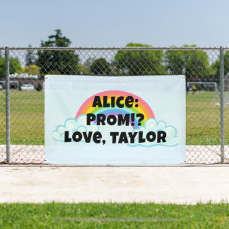 Lona Custon Rainbow Prom Proposal Banner
