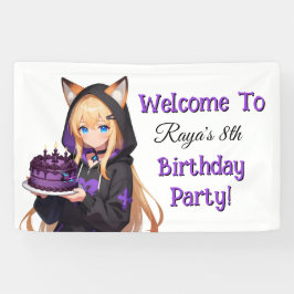 Lona Cute Anime Girl's Birthday Party
