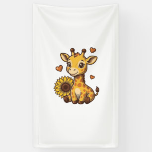 Lona Cute Baby Giraffe Sunflower Vintage Engraving Tee_