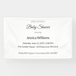 Lona Cute Boho Baby Shower Género neutro, Personalizabl