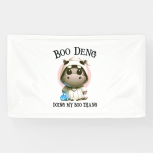 Lona Cute BOO DENG My Moo Thang Halloween disfraz rosa