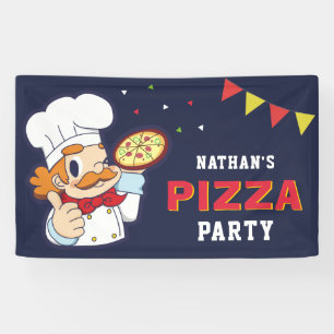 Lona Cute Chef Kids Pizza Birthday Party