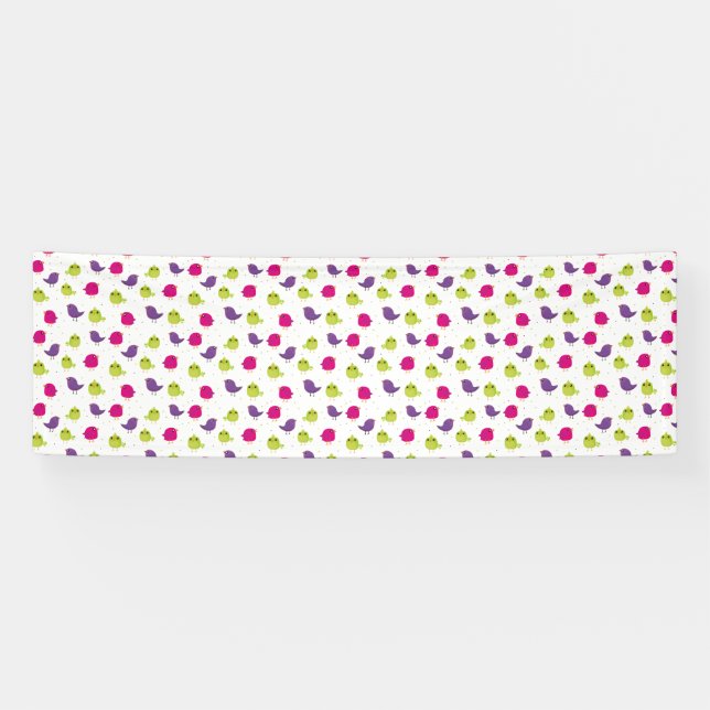 Lona Cute colorful birds  (Horizontal)