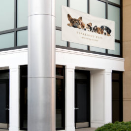 Lona Cute Dogs Grooming Service Card