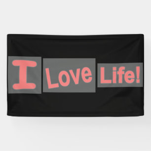 Lona Cute Expression Design "Love Life". ¡Hazte con una