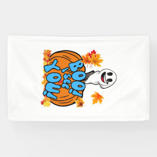 Lona Cute Fall Halloween fantasma Boo! ¡Te veo! Pegatin