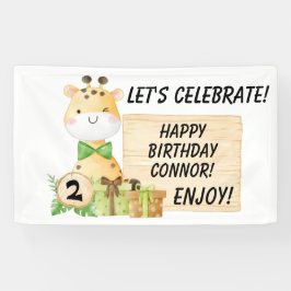 Lona Cute Giraffe Para Los Pequeños