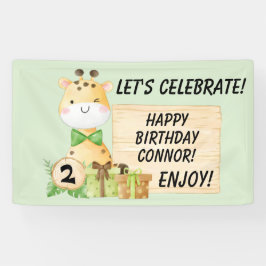 Lona Cute Giraffe Para Los Pequeños