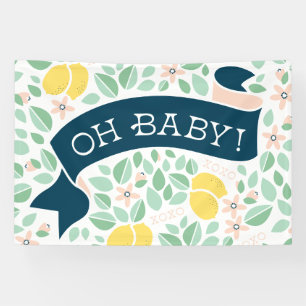 Lona Cute Lemon Yellow Botanaves Baby Shower