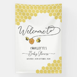 Lona Cute Little Bees Honeycomb Baby Shower