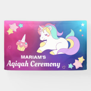 Lona Cute Magical Unicorn Aqiqah