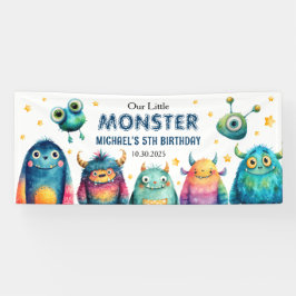 Lona Cute Monster Mash Whimsical Kids Birday Party