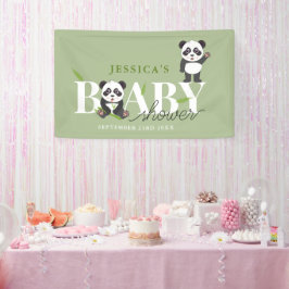 Lona Cute Panda Bear Kawaii Gender Neutral Baby Shower