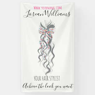Lona Cute Pastel Bride Wavy Hairstyle Salón de pelo Flo