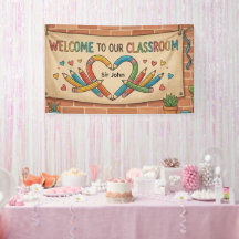 Cute Pencil Heart Bienvenida Banner | Aula Brillan