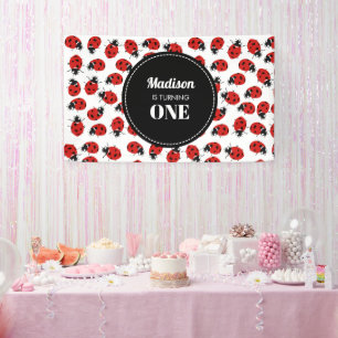 Lona Cute Red Ladybug Birday Party