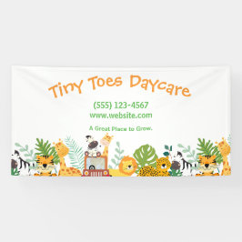 Lona Cute Safari Animales Guarderías Infantiles