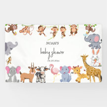 Cute Safari, vegetación animal, ducha de bebé