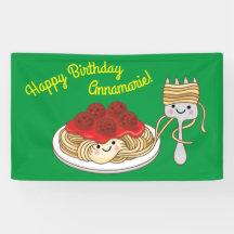 Cute Spaghetti Kids Birday Fiesta Kawaii