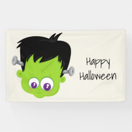 Lona Cuto verde Frankenstein Monster cara Halloween