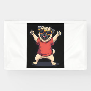 Lona Dab divertido Pug perro mascotas baile animal cach
