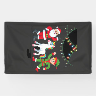 Lona Dabbing Santa Elfo Unicornio Navidad Niños Chicos 