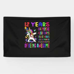 Lona Dabbing Unicorn 12 años 144 meses niños 12º nacimi