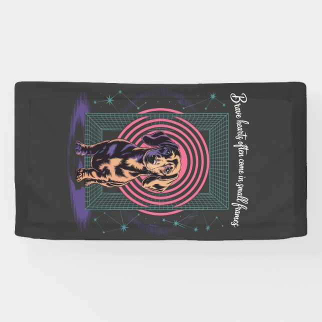 Lona Dachshund Brave Hearts Often Come In Small Frames (Horizontal)