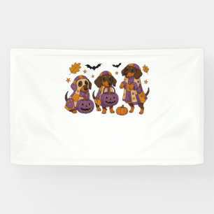 Lona Dachshund Dog Ghost Halloween