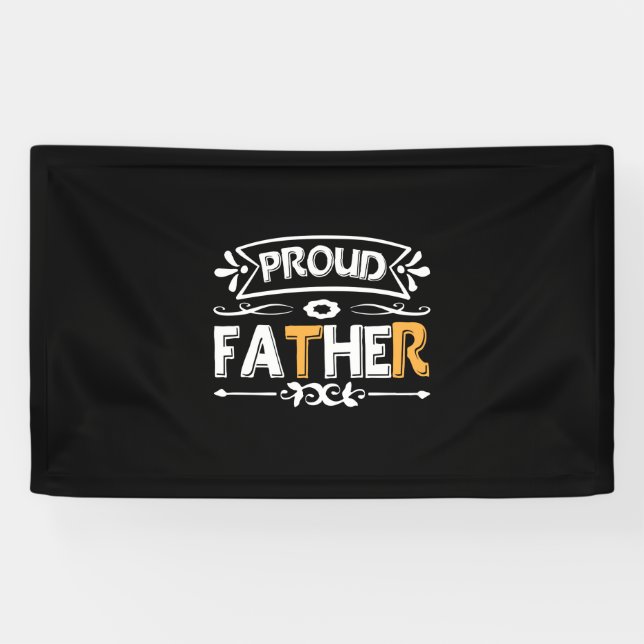 Lona Daddy Gift Padre Orgulloso (Horizontal)