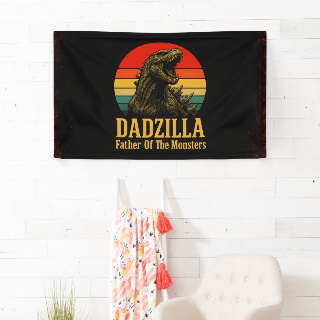 Lona Dadzilla Padre De Los Monstruos Día Del Padre (In situ)