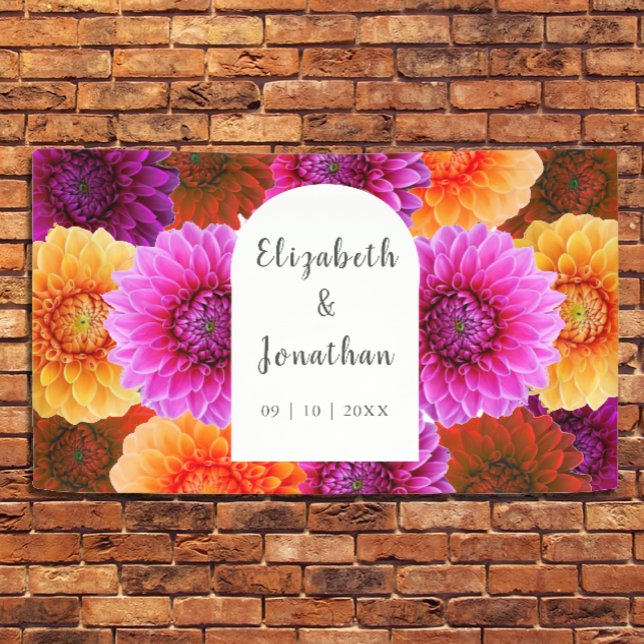 Lona Dahlia Autumn Boda Floral (Subido por el creador)