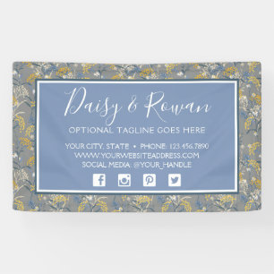 Lona Daisy Flor Silvestre & Bayas de Serbal Amarillo Fl
