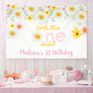 Lona Daisy Pink Gold Little Miss Un Maravilloso Cumplea