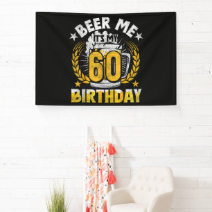 Lona Dame Cerveza Es Mi Cumpleaños 60 Divertido