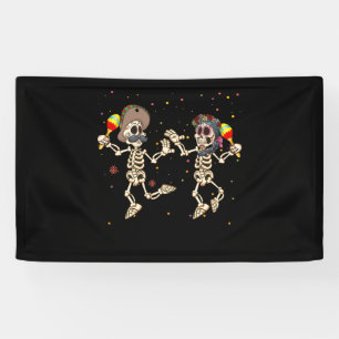Lona Dancing Skull Dead Day Women Dia De Los Muertos