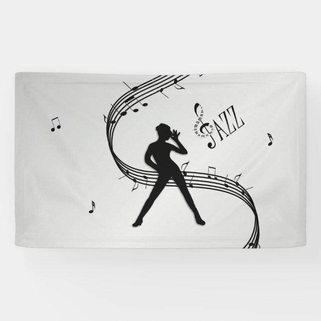 Lona Danza de Jazz Plata (Horizontal)