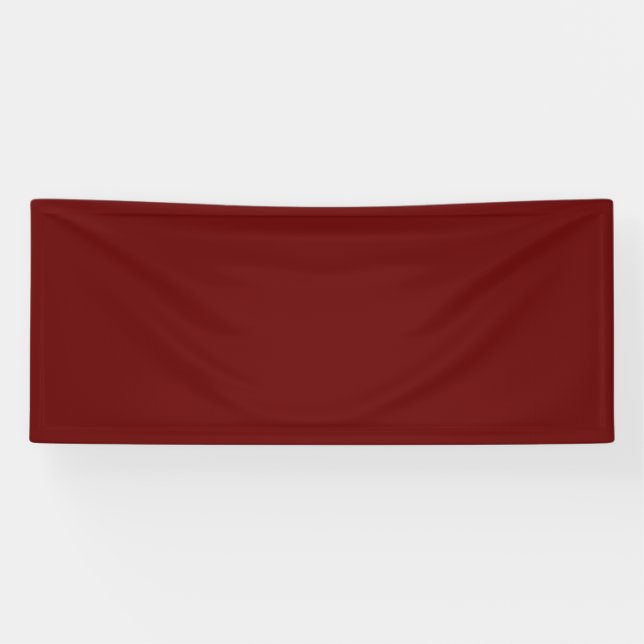 Lona Dark Red #650000, Copper Rust Vinyl Banner (Horizontal)
