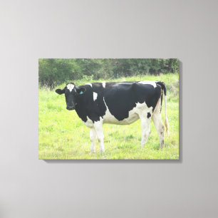 Lona de Arte de Pared con Foto de Vaca Lechera Ado