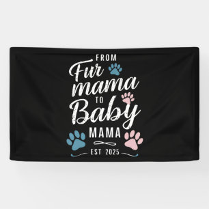 Lona De Fur Mama a Baby Mama Est 2025 Perro Gato Mamá
