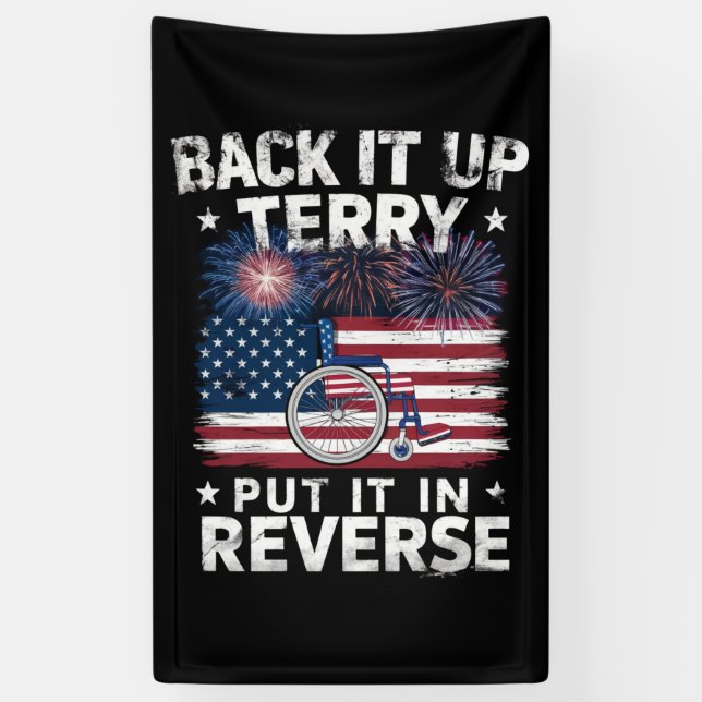 Lona De Nuevo Terry Lo Puso En Fundidad De Fuegos Artif (Vertical)